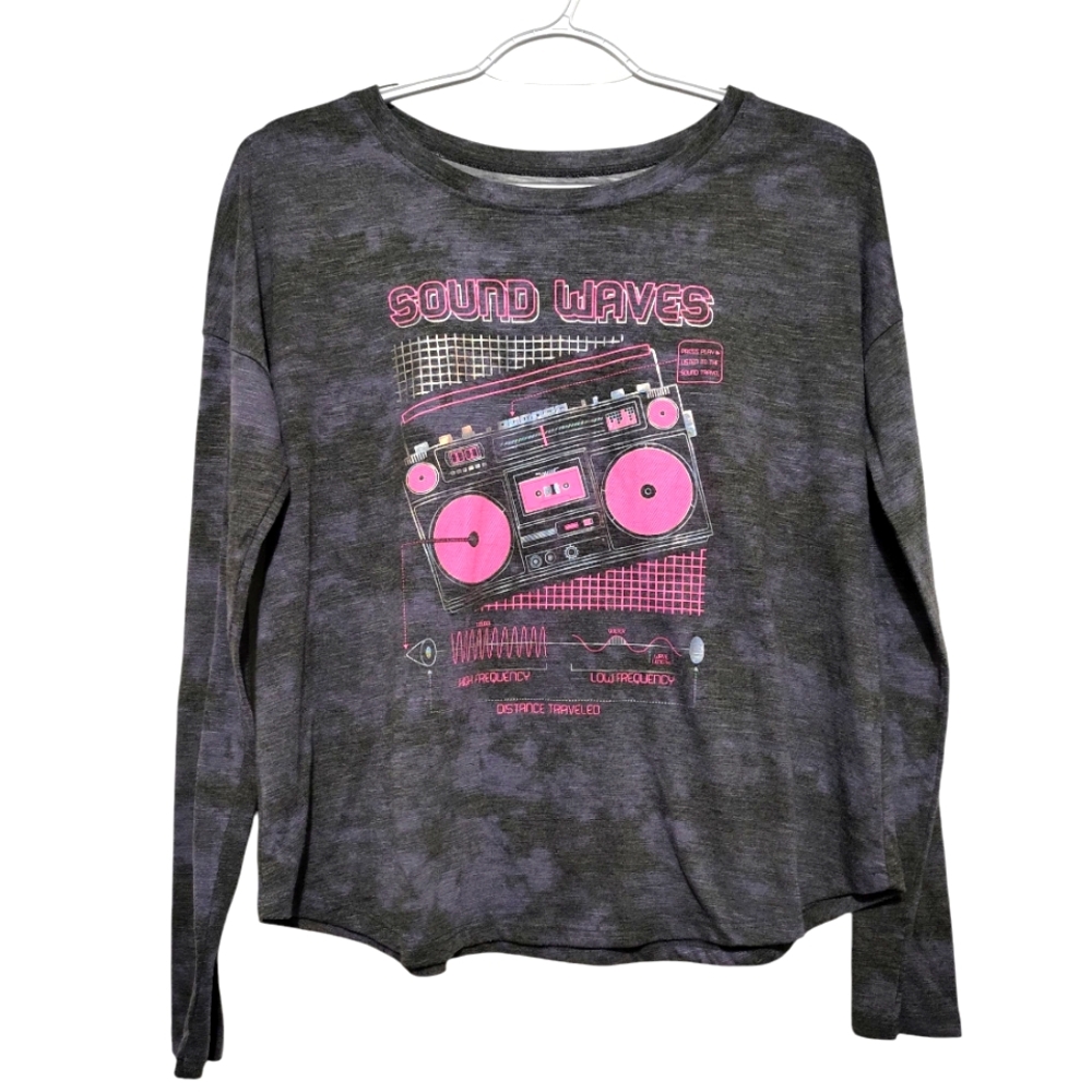 SO Long Sleeve Tie Dye Soft Graphic Top XL (14/16)
